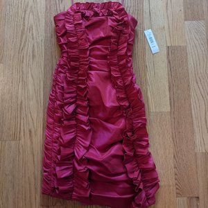 NWT - Pink Strapless Badgley Mischka dress